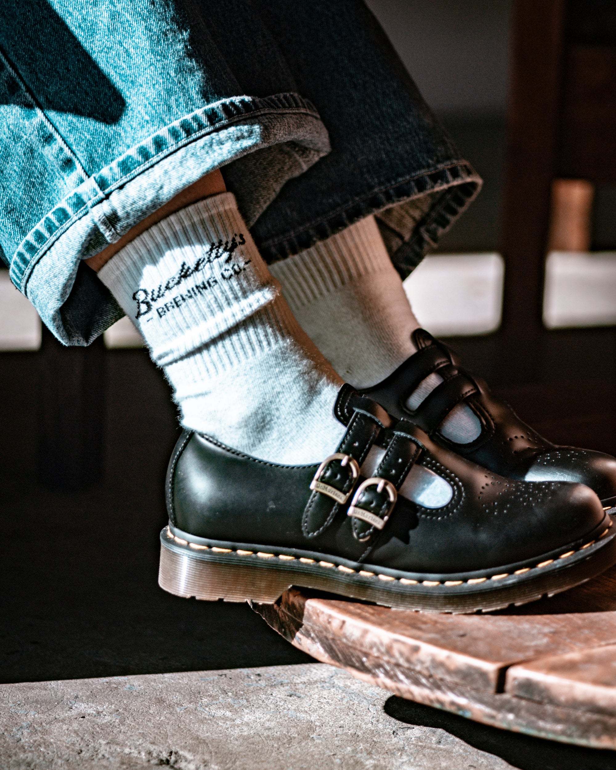 Bucketty's Socks - Single Pair (White, Green, or Black)