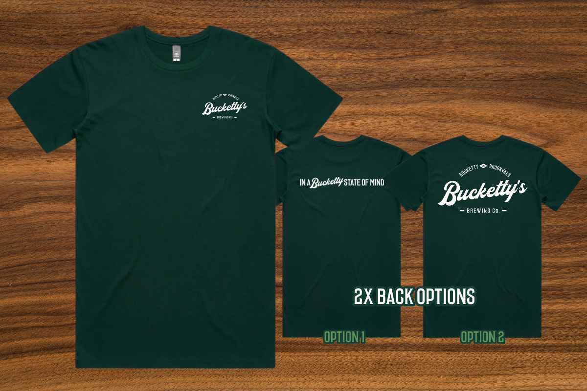 Pine Green Bucketty's T-shirt