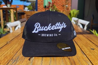 Bucketty's Black Snap-Back Trucker Cap
