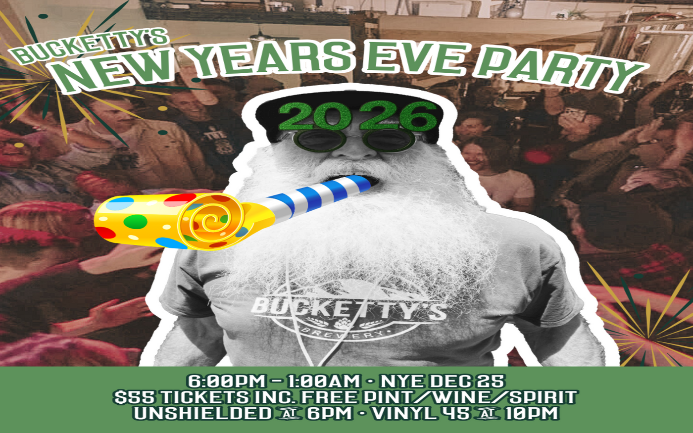 2025 Bucketty's NYE Party